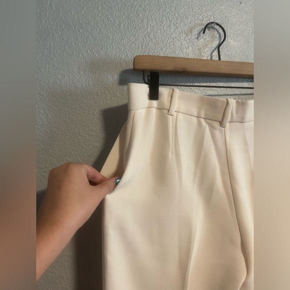 MNG mango ivory wide leg trouser pants - Picture 10 of 10